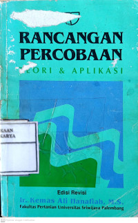 Image of Rancangan Percobaan: Teori dan aplikasi